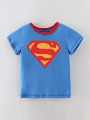 Little Maven Kid Boys Superman Cape Tee