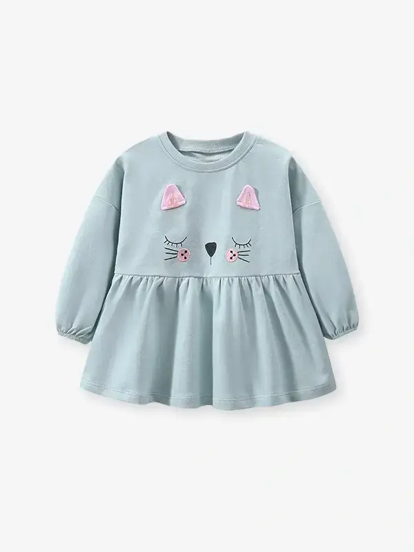 Little Maven Kid Girls 2pcs Cute Cat Print Cotton Sweatshirt and Pants Set 6 Little Maven Kid Girls 2pcs Cute Cat Print Cotton Sweatshirt and Pants Set - Image 6