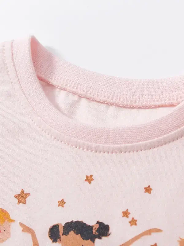 Little Maven Kid Girls 3D Character Printed Cotton Mesh Short-sleeved Dress 3 Little Maven Kid Girls 3D Character Printed Cotton Mesh Short-sleeved Dress - Image 3