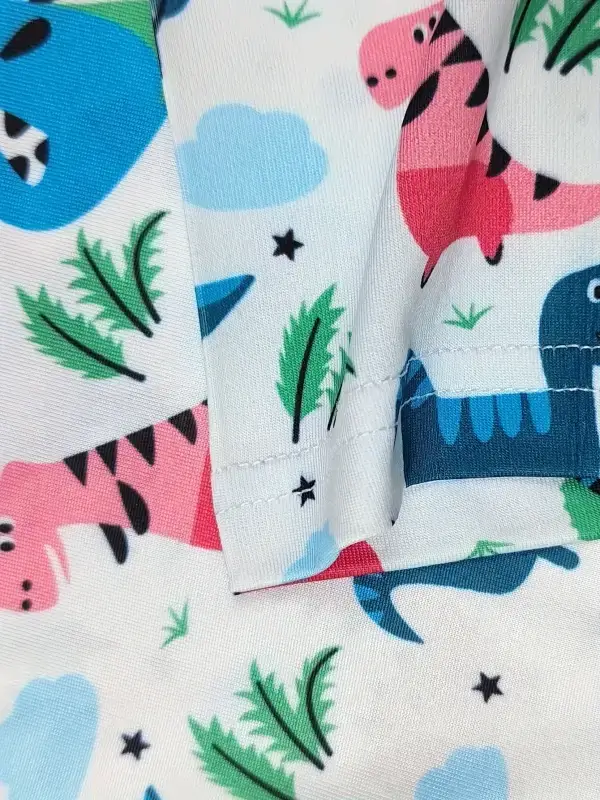 Little Maven Kid Girls & Boys dinosaur print home pajamas set 4 Little Maven Kid Girls & Boys dinosaur print home pajamas set - Image 4