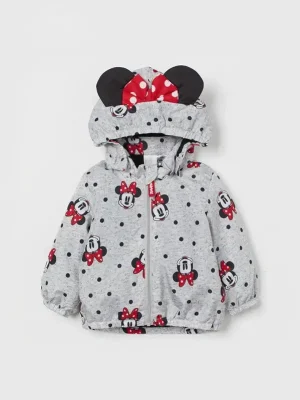 Little Maven Mickey Mouse Polka Dot Cotton Hooded Jacket