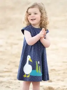 Little Maven girls polka dot cotton summer dress