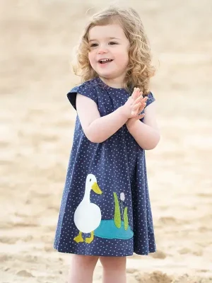 Little Maven girls polka dot cotton summer dress