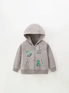 Little Maven Kid Boys Cartoon Anime Hooded Jacket