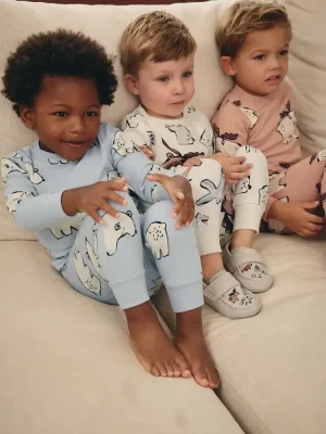 Little Maven Kid Boys Polar Bear Cotton Pajama Set