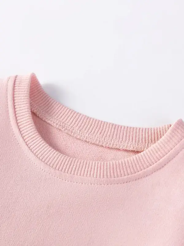 Little Maven Kid Girls Deer Print Cotton Sweatshirt and Mesh Dress 3 Little Maven Kid Girls Deer Print Cotton Sweatshirt and Mesh Dress - Image 3