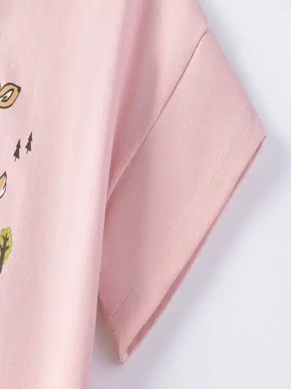 Little Maven Kid Girls Deer Print Cotton Sweatshirt and Mesh Dress 6 Little Maven Kid Girls Deer Print Cotton Sweatshirt and Mesh Dress - Image 6