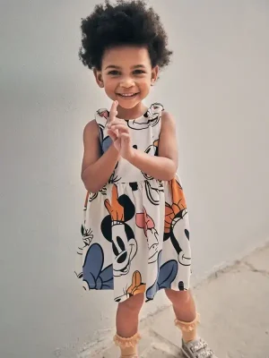 Little Maven Girls Donald Duck & Mickey Mouse Dress
