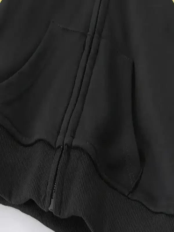Little Maven Kid Boys A-lettered cotton color-block striped hooded jacket 8 Little Maven Kid Boys A-lettered cotton color-block striped hooded jacket - Image 8