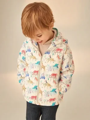 Little Maven Boys Cartoon Animal Cotton Hooded Jacket