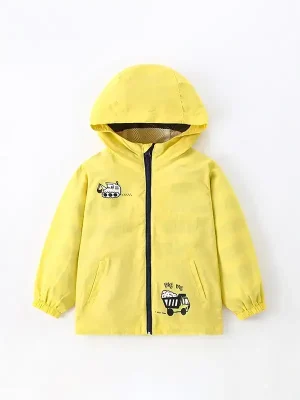 Little Maven Boys Construction Truck Cotton Hoodie