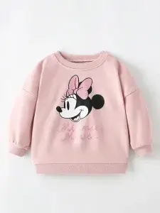 Little Maven Girls Mickey Mouse Cotton Pullover Sweatshirt