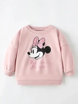 Little Maven Girls Mickey Mouse Cotton Pullover Sweatshirt