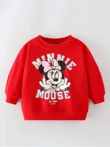 Little Maven Mickey Mouse Cotton Pullover Sweatshirt