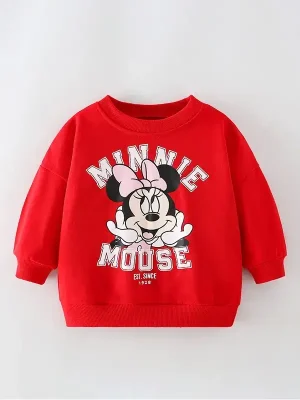 Little Maven Mickey Mouse Cotton Pullover Sweatshirt