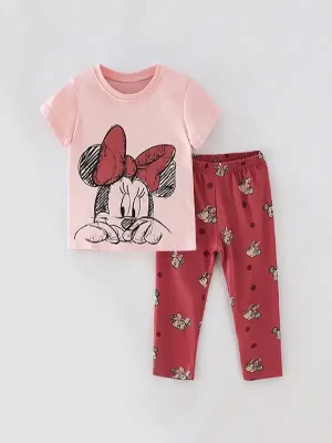 Little Maven Mickey Mouse Ink Painting Cotton Set
