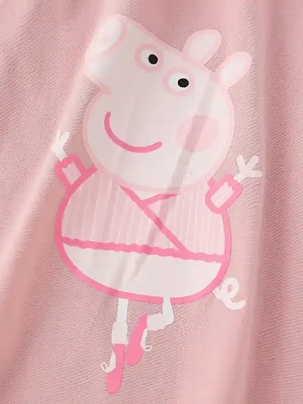 Little Maven Kid Girls Peppa Pig Print Cotton Long-Sleeved T-Shirt 2 Little Maven Kid Girls Peppa Pig Print Cotton Long-Sleeved T-Shirt - Image 2