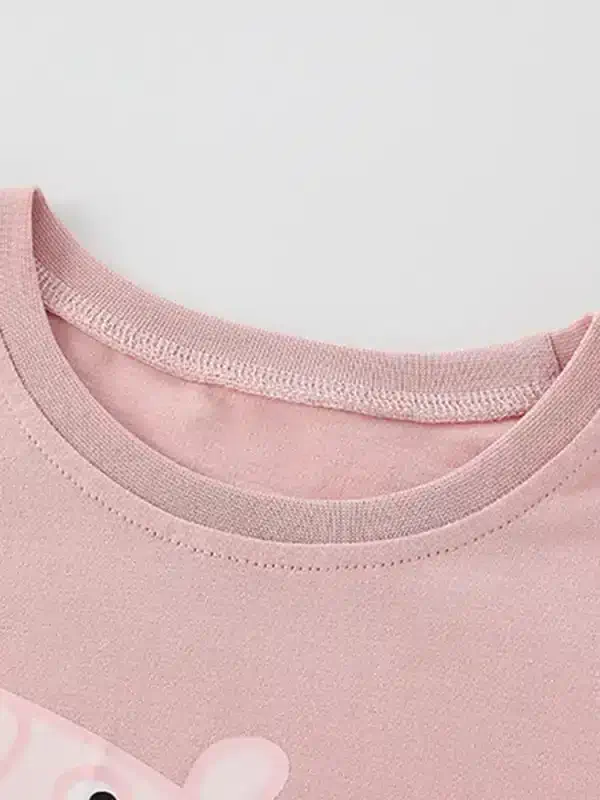 Little Maven Kid Girls Peppa Pig Print Cotton Long-Sleeved T-Shirt 3 Little Maven Kid Girls Peppa Pig Print Cotton Long-Sleeved T-Shirt - Image 3