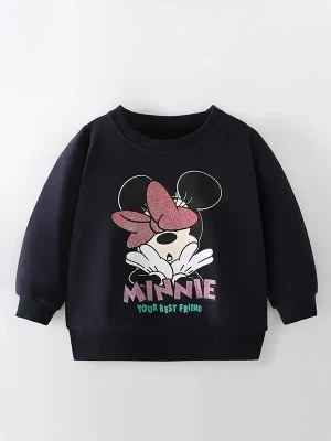 Little Maven Girls' Mickey Mouse Cotton Sweatshirt