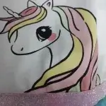 Little Maven Kid Girls Unicorn Print Cotton Colorful Mesh Dress photo review