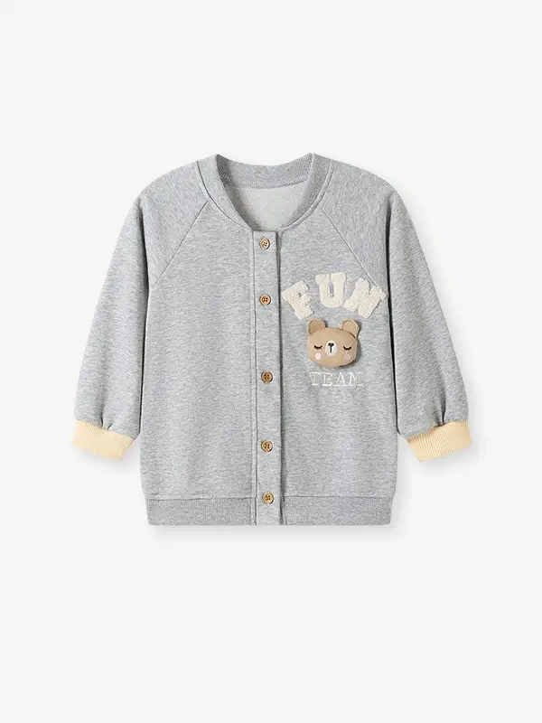 Little Maven 2pcs Girls 3D Bear Pattern Cotton Jacket and Pants Set 5 Little Maven 2pcs Girls 3D Bear Pattern Cotton Jacket and Pants Set - Image 5