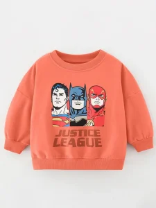 Little Maven Boys Superman Cotton Sweatshirt – Soft & Cozy
