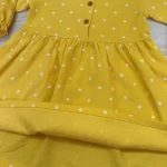 Little Maven Girls Polka Dot Print Cotton Corduroy Long-Sleeved Dress photo review