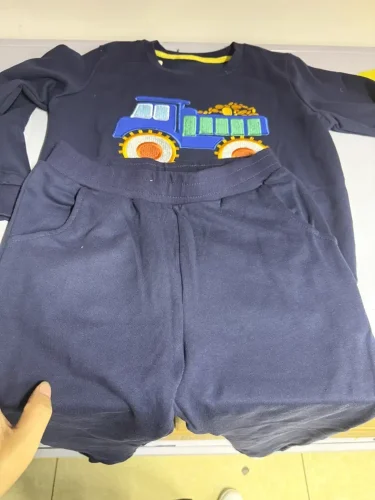 Little Maven Boys Cotton Car Sweatshirt & Pants Set photo review