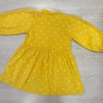 Little Maven Girls Polka Dot Print Cotton Corduroy Long-Sleeved Dress photo review