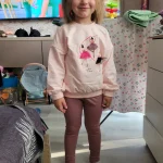 Little Maven Girls 2pcs 3D Character Print Cotton Sweatshirt and Pants Set photo review