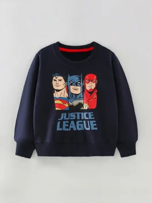 Little Maven Boys Cotton Sweatshirt with Superman & Batman