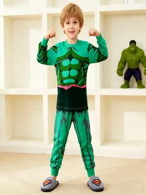 Little Maven Boys Hulk 100% Cotton Pajamas | Hero Sleepwear