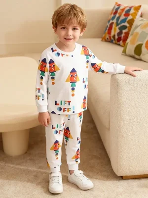 Little Maven Boys Rocket Cotton Pajamas | Snug Fit Sleepwear