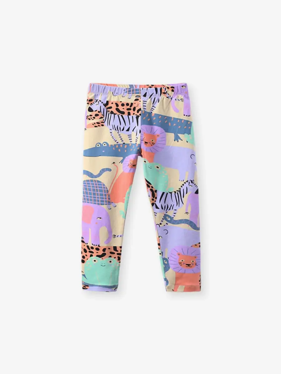 Little Maven Girls Tiger Head Embroidered Cotton Sweatshirt and Leggings Set 8 Little Maven Girls Tiger Head Embroidered Cotton Sweatshirt and Leggings Set - Image 8