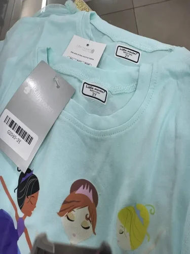 Little Maven Kid Girls Character Print Short-Sleeved Tee & Mesh Skirt Set photo review
