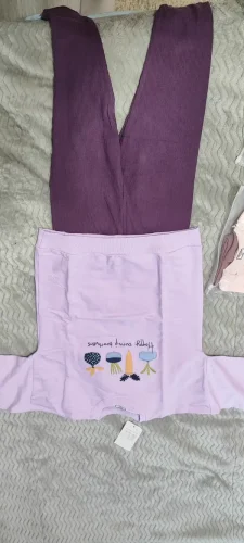 Little Maven Girls Cotton Sweatshirt & Pants Set with Carrot Embroidery photo review