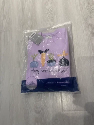 Little Maven Girls Cotton Sweatshirt & Pants Set with Carrot Embroidery photo review
