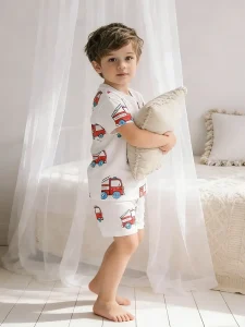 Little Maven Boys 100% Cotton Car Print Pajama Set