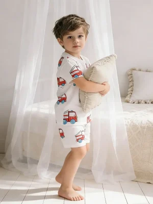 Little Maven Boys 100% Cotton Car Print Pajama Set