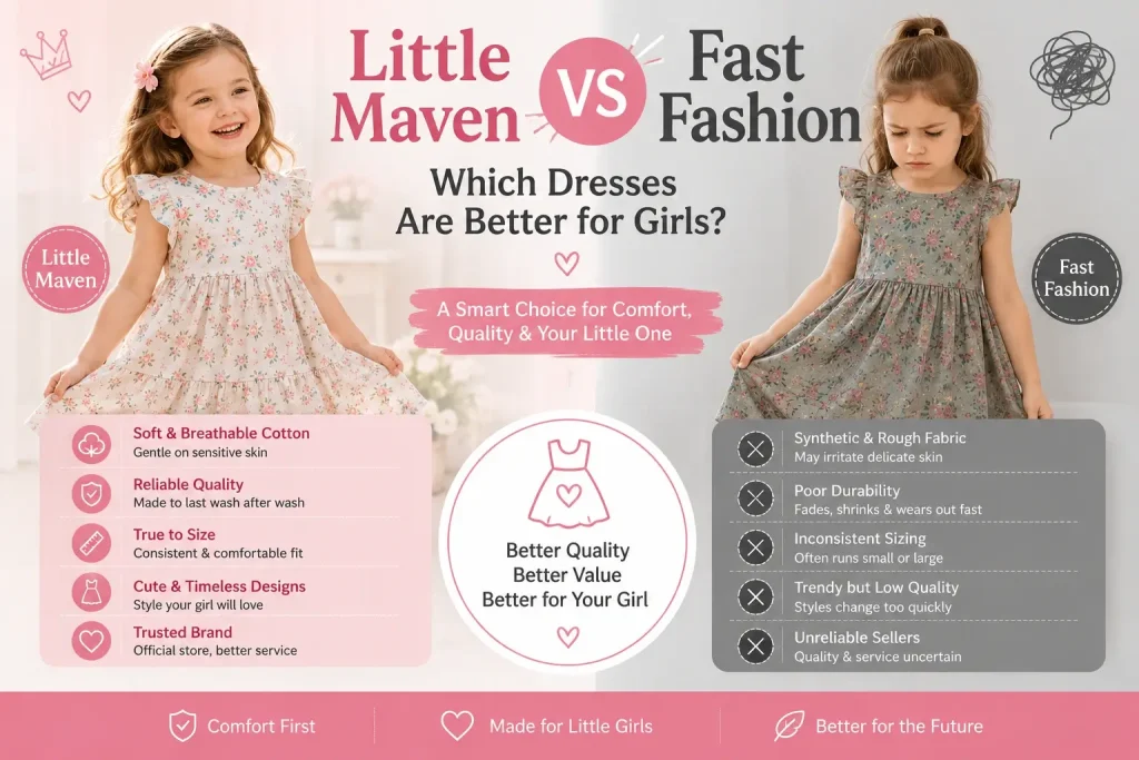 Little Maven vs Fast Fashion: Which Dresses Are Better for Girls?