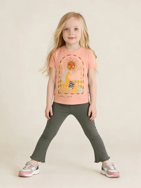 Little Maven Girls Unicorn Cotton T-Shirt | Toddler Clothes
